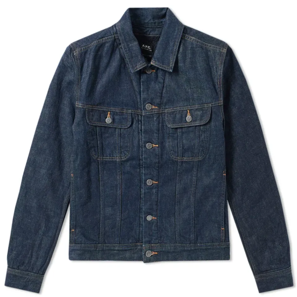 A.P.C. Flynn Shearling Denim Jacket
