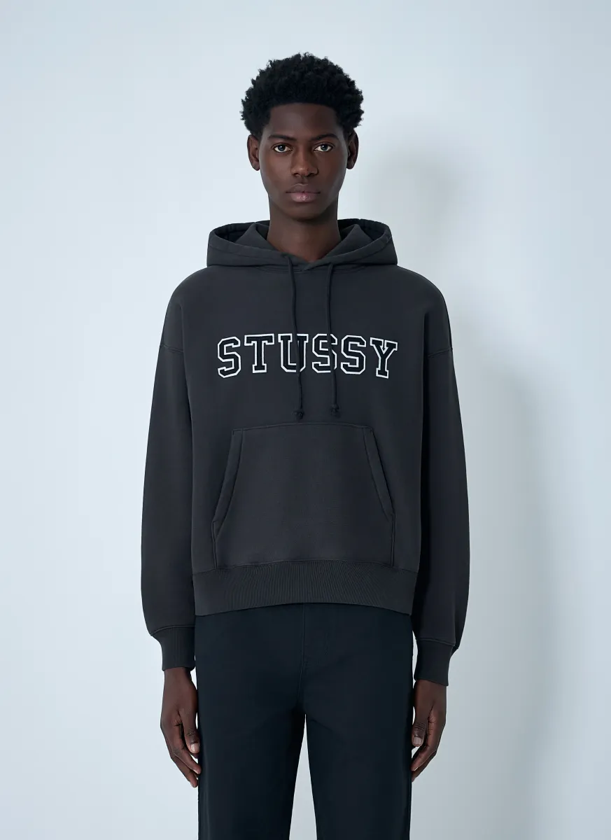 Logo Motif Hooded Sweatshirt