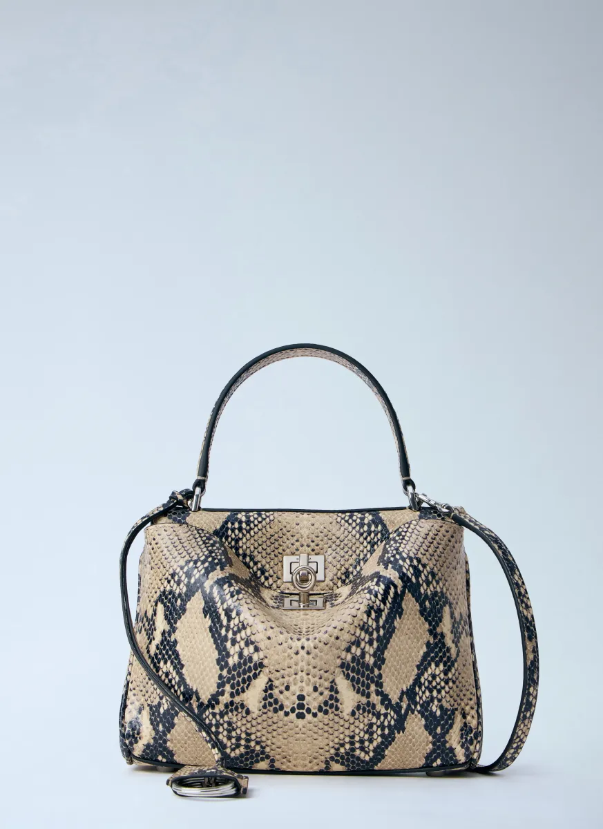 Rodeo Snakeskin-Effect Mini Handbag