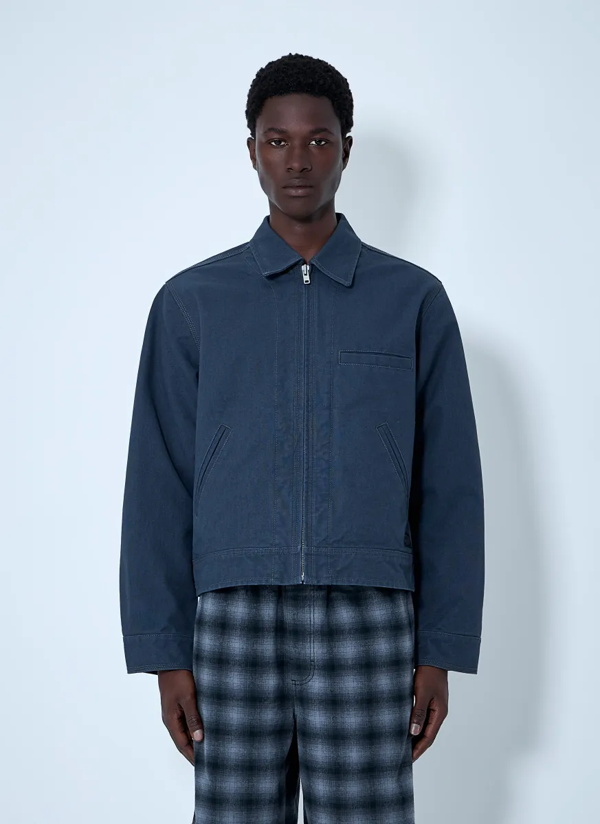 Zip-Front Cotton Jacket