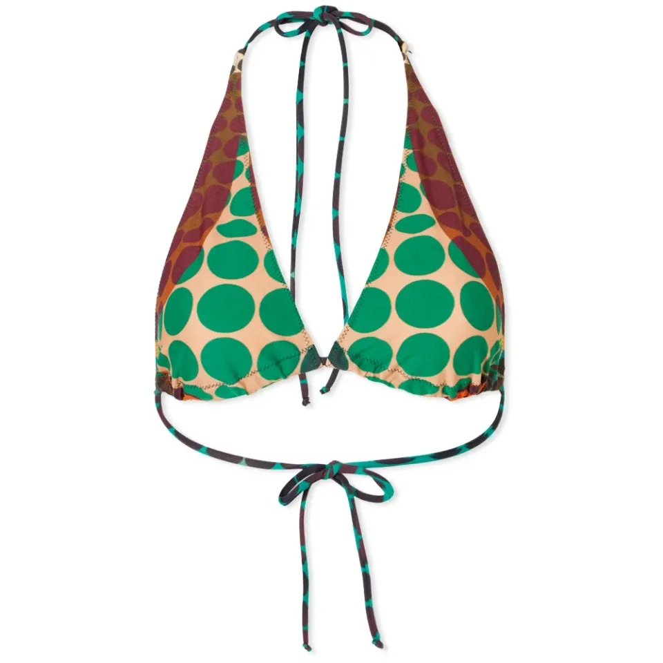 Cyber Print Bikini Top