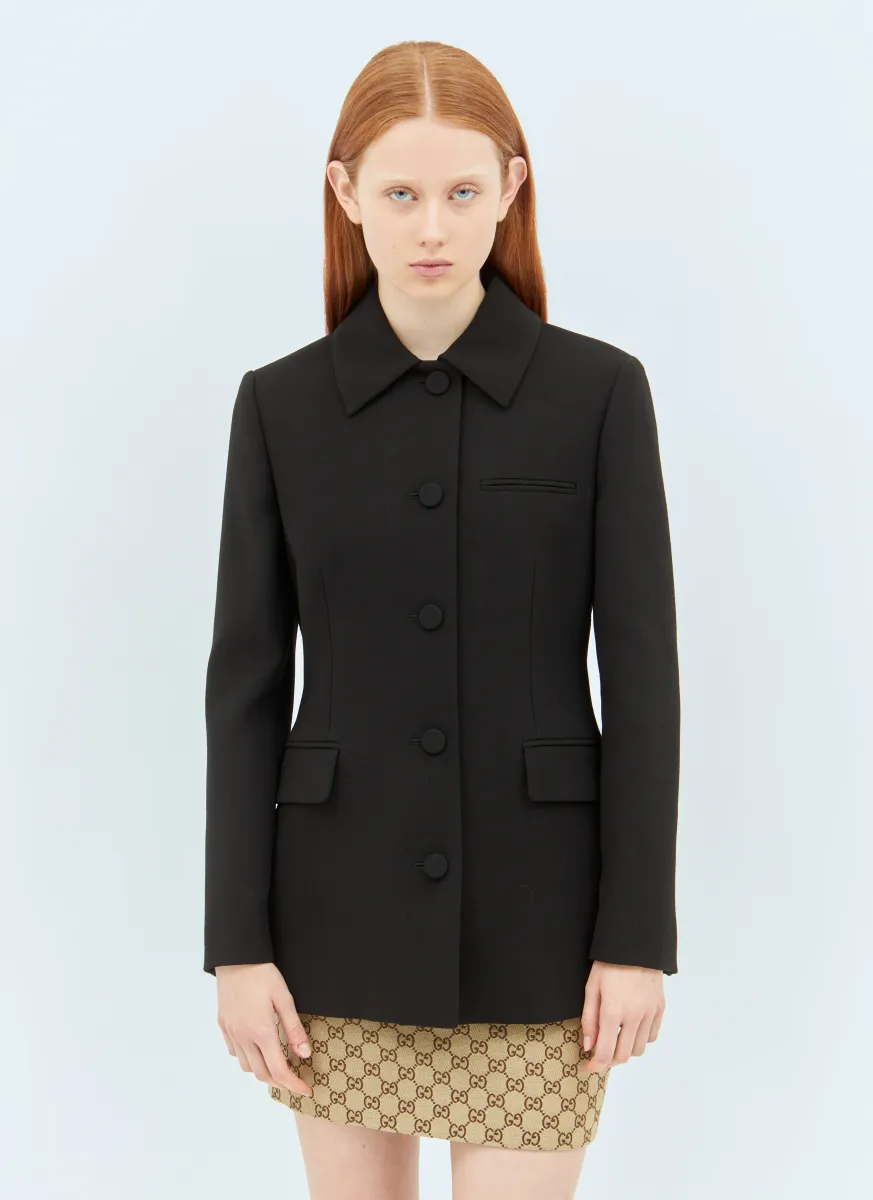 Wool Crepe Jacket