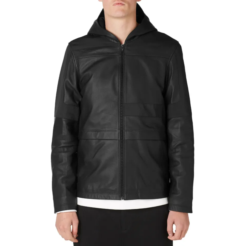 T by Alexander Wang Panel Insert Leather Jacket