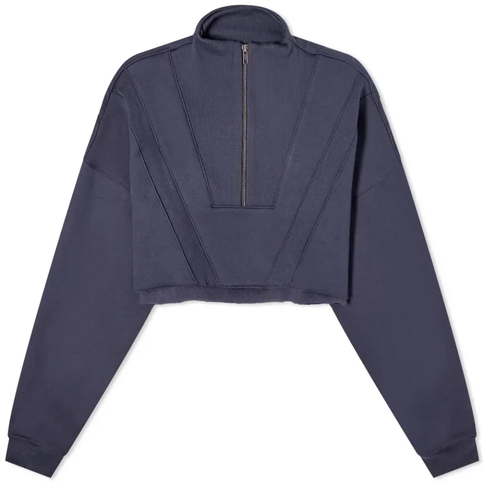 Half Zip Crop Sweat