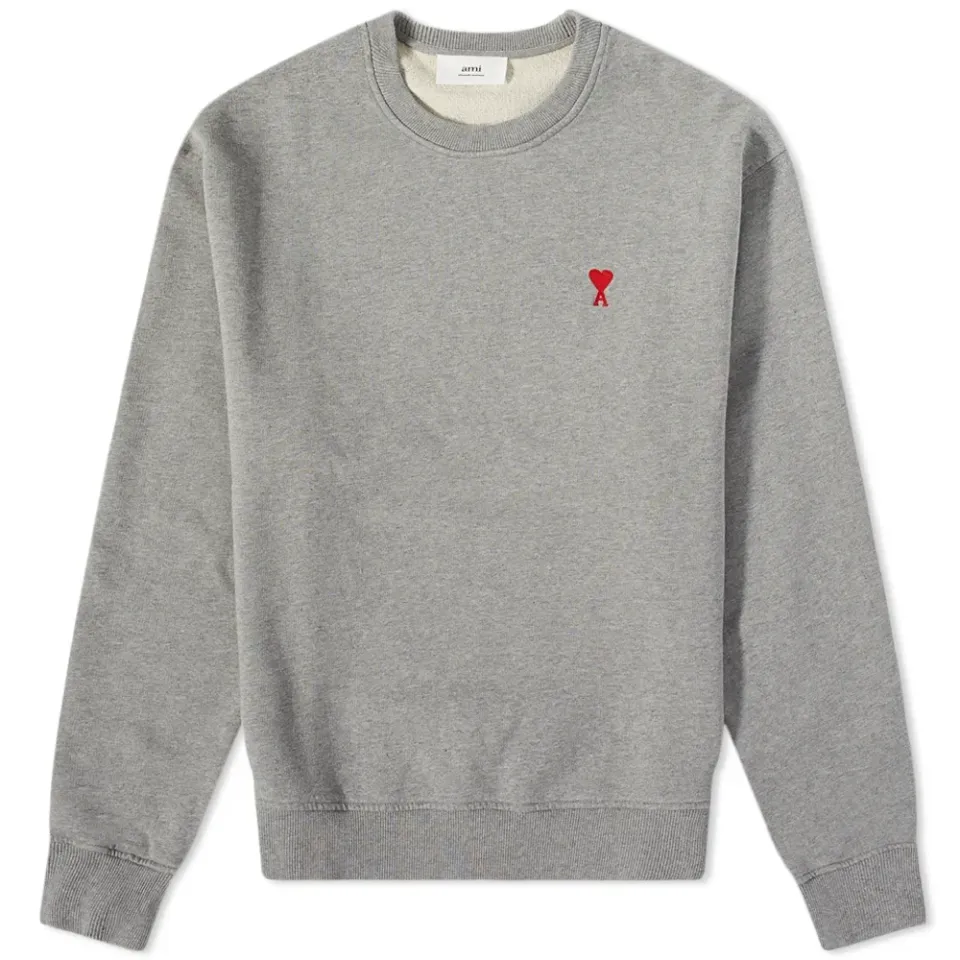 AMI Small A Heart Crew Sweat