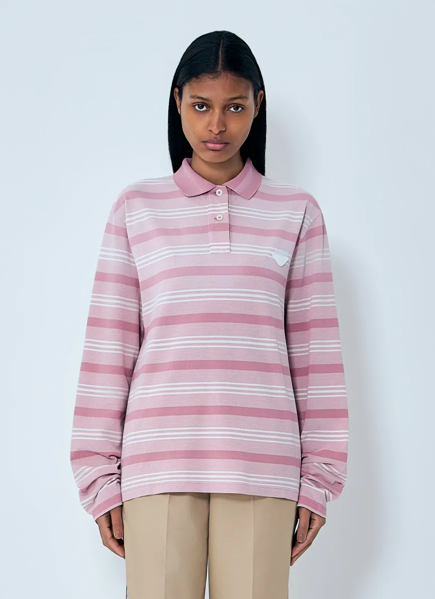 Striped Piqué Polo Shirt
