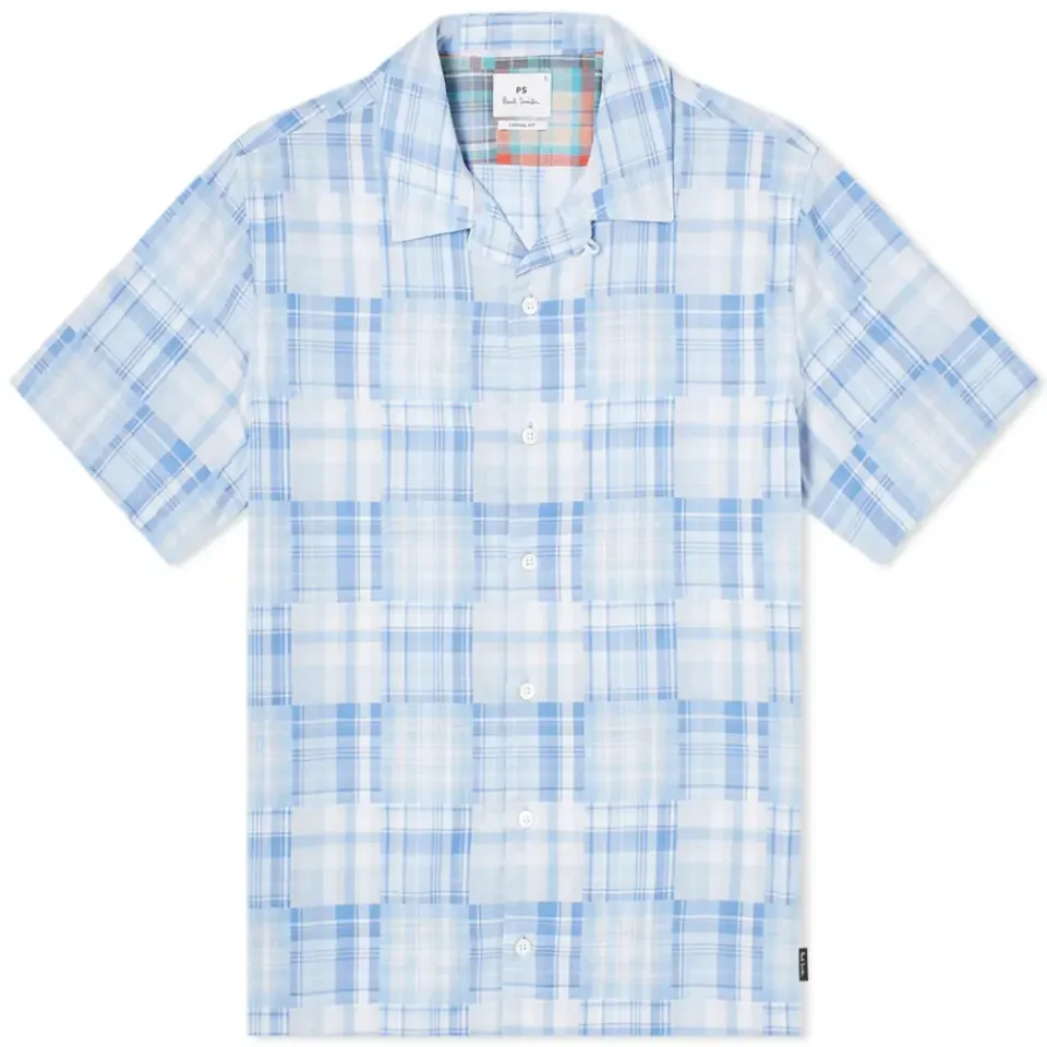 Patchwork Check Vacation Shirt