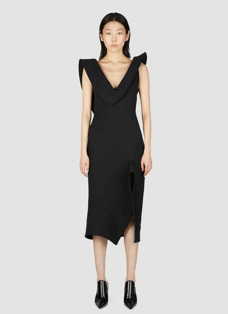 Structured Midi Dress