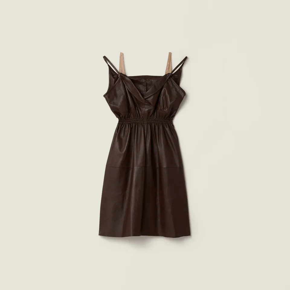 Nappa leather dress