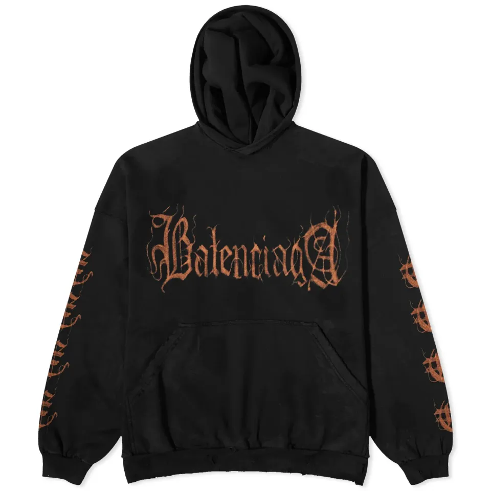 Metal Logo Popover Hoodie