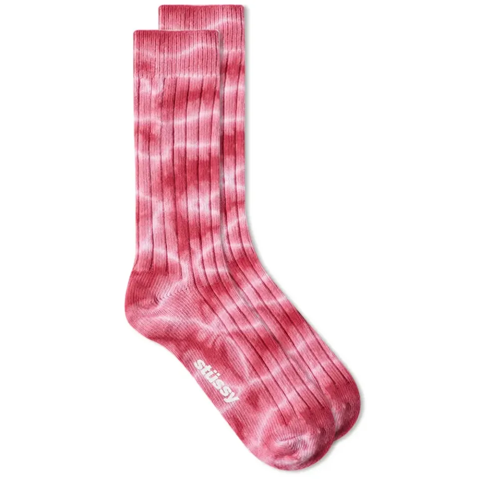 Dyed Rib Crew Sock