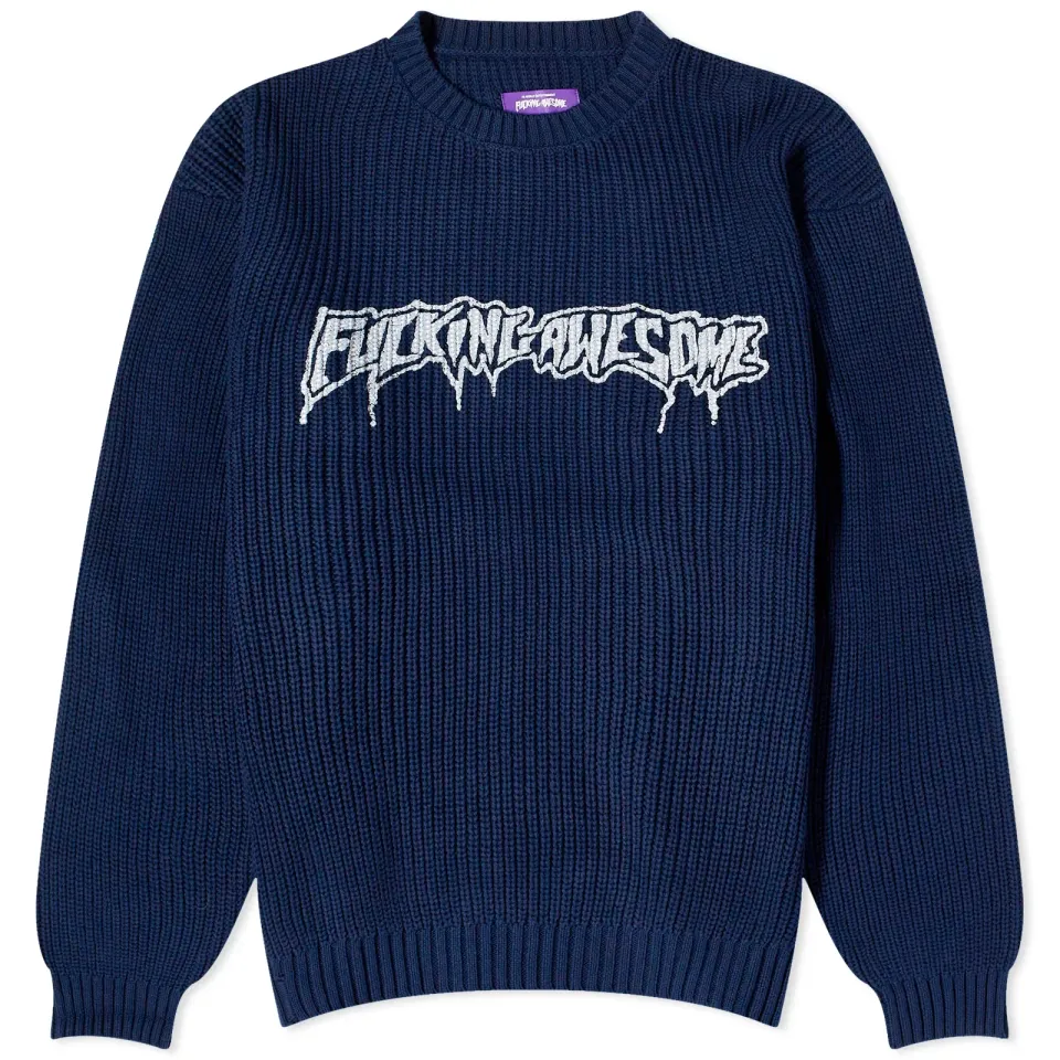 Drip Logo Crew Knit