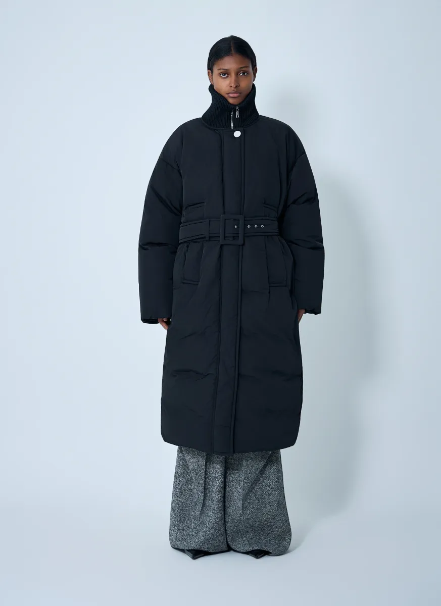 Belted Quilted Coat