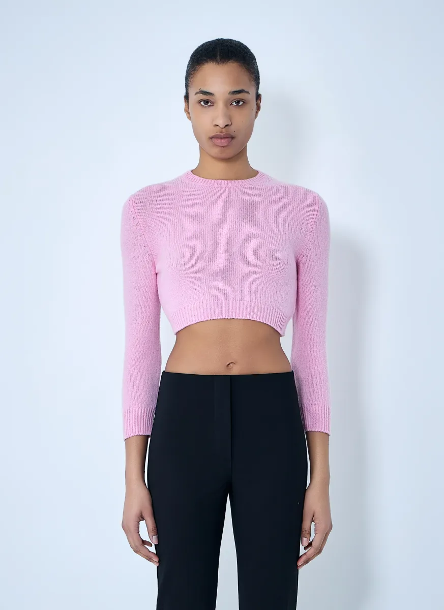 Cropped Knit Sweater