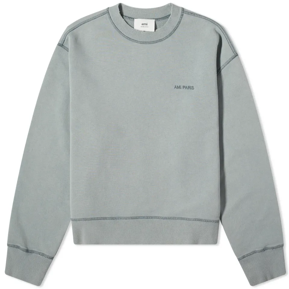 Fade Out Tonal Heart Logo Crew Sweat