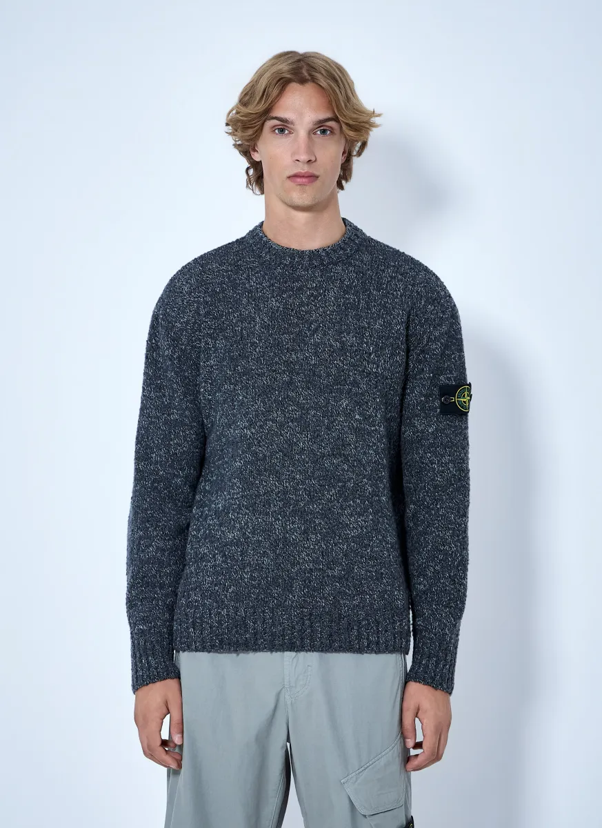 Crewneck Wool-Blend Sweater