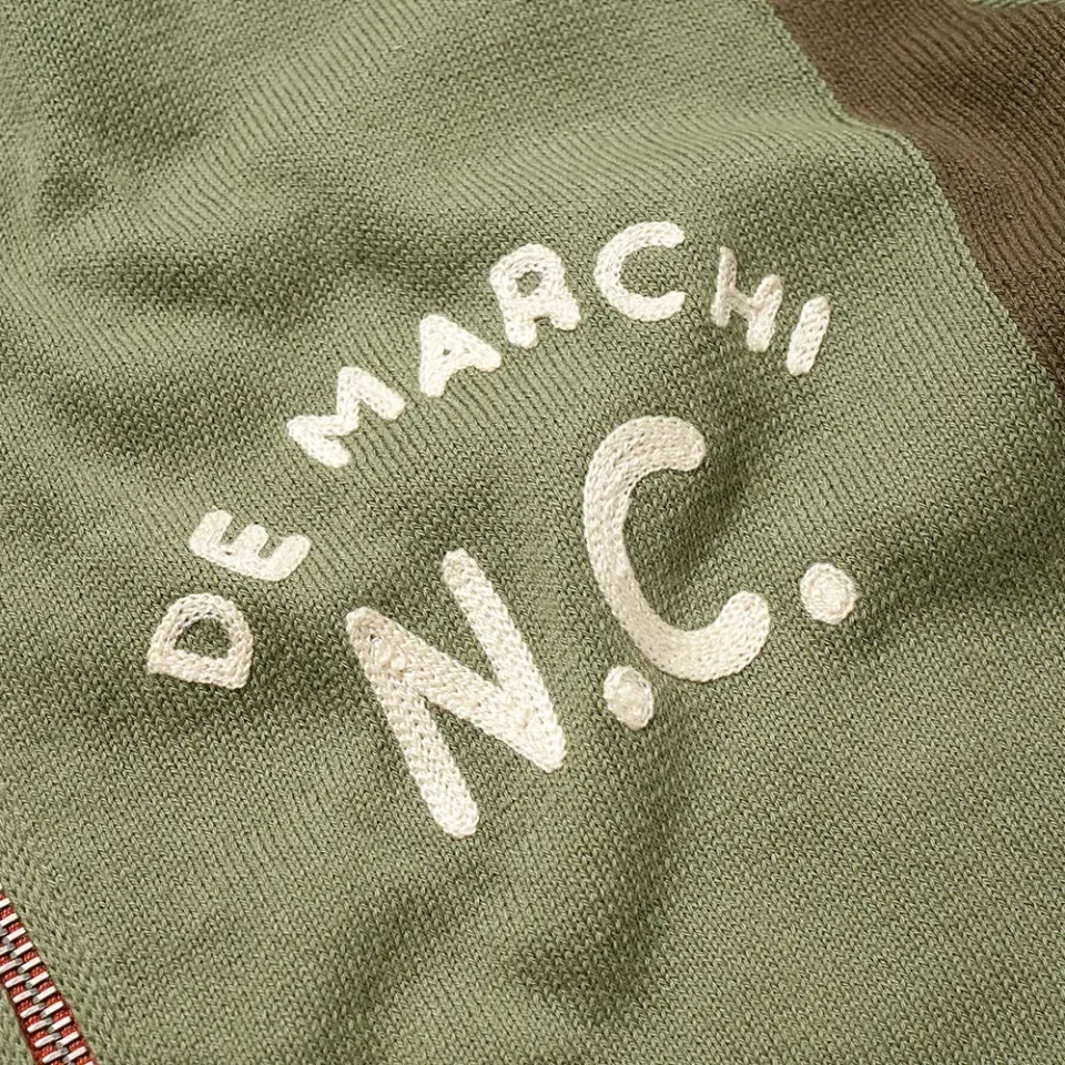 x De Marchi Zip Thru Track Top