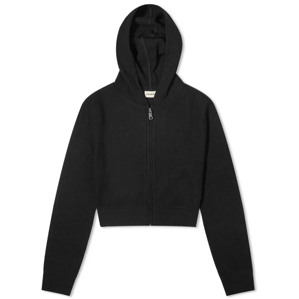 Waffle Zip Up Hoodie