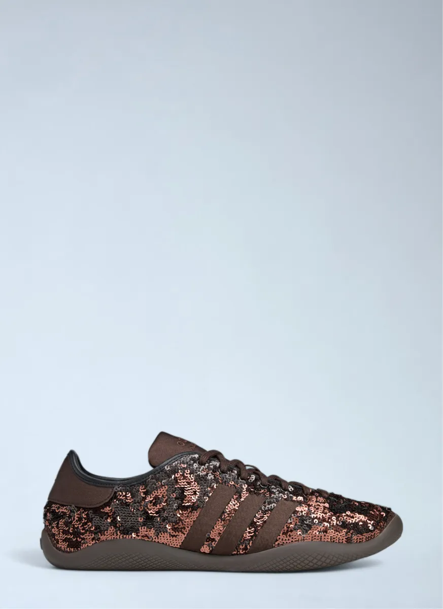 Sequin Karintha Low Satin Sneakers