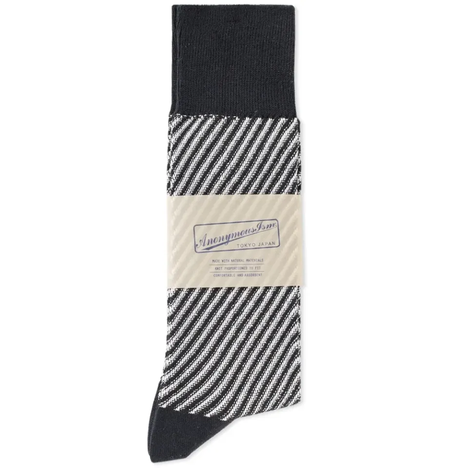 Spiral Jacquard Crew Sock