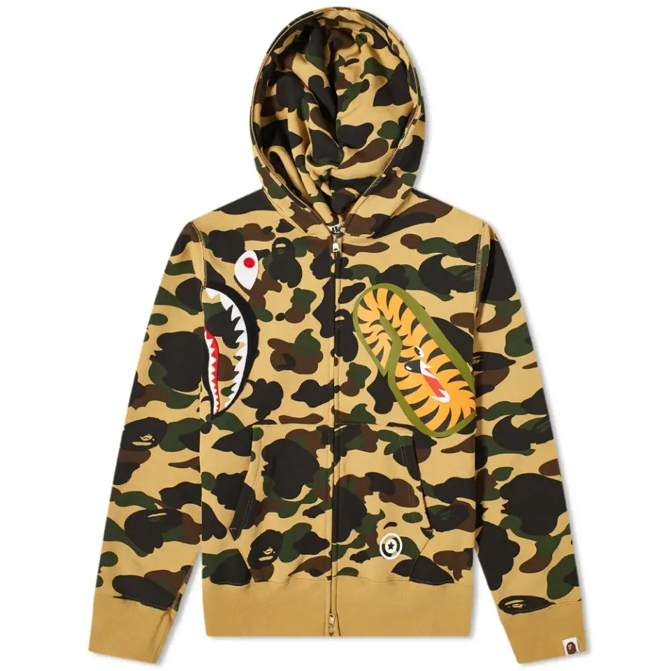 1st Camo Multi Shark Full Zip Hoodie