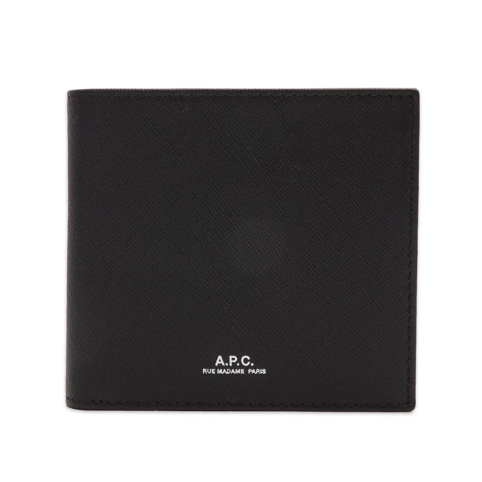 A.P.C. London Embossed Leather Billfold Wallet