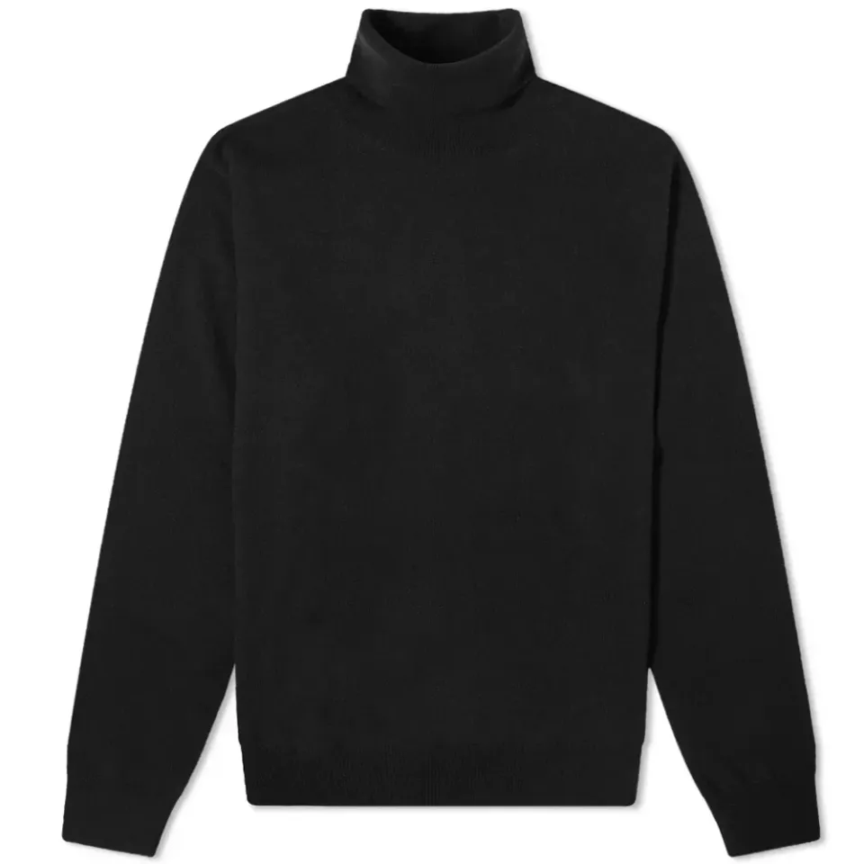 Back Knotch Details High Neck Knitted Jumper