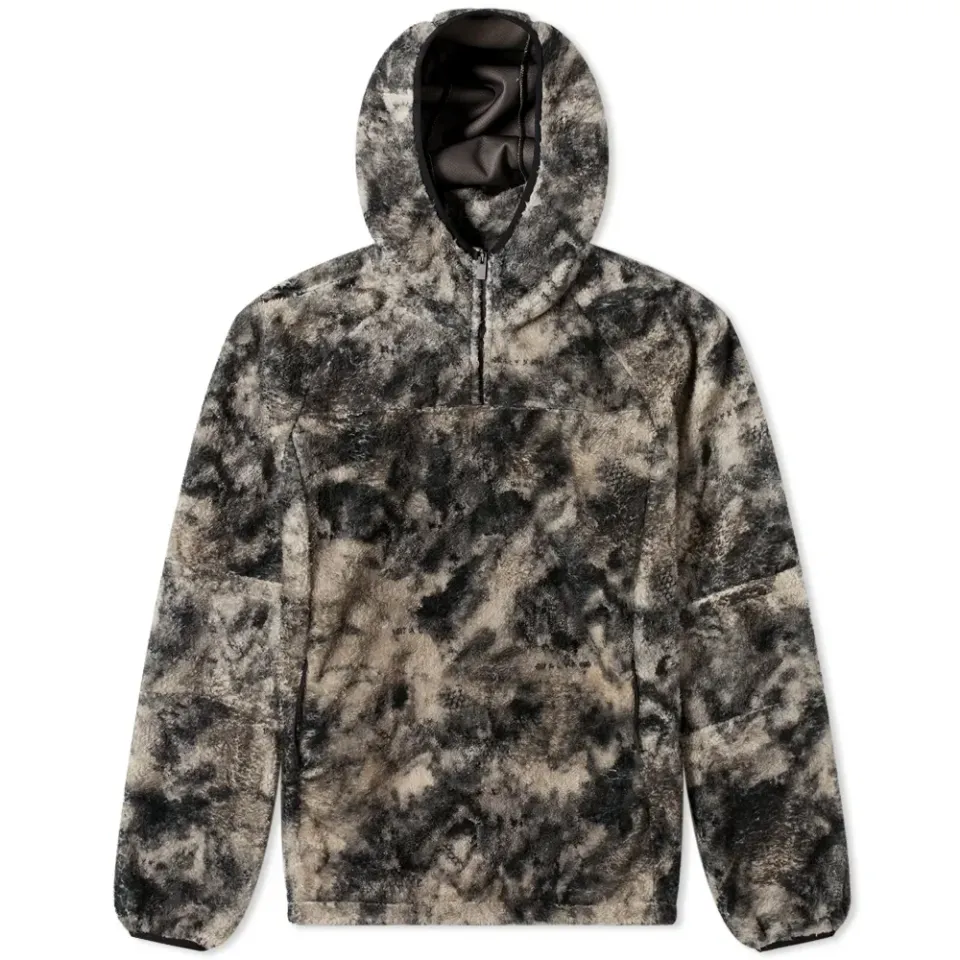 END. x 1017 Alyx 9SM Camo Overdye Hooded Polar Fleece Jacket