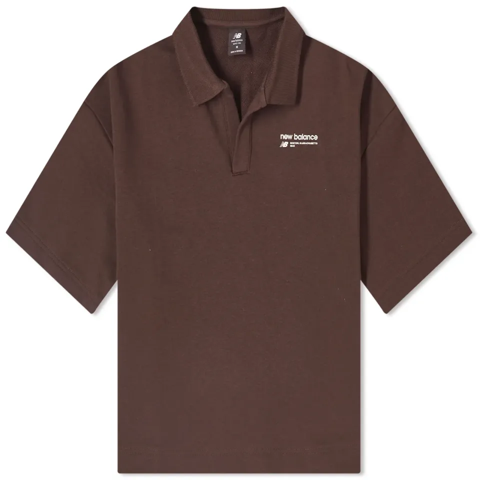 Linear Heritage French Terry Collared Shirt