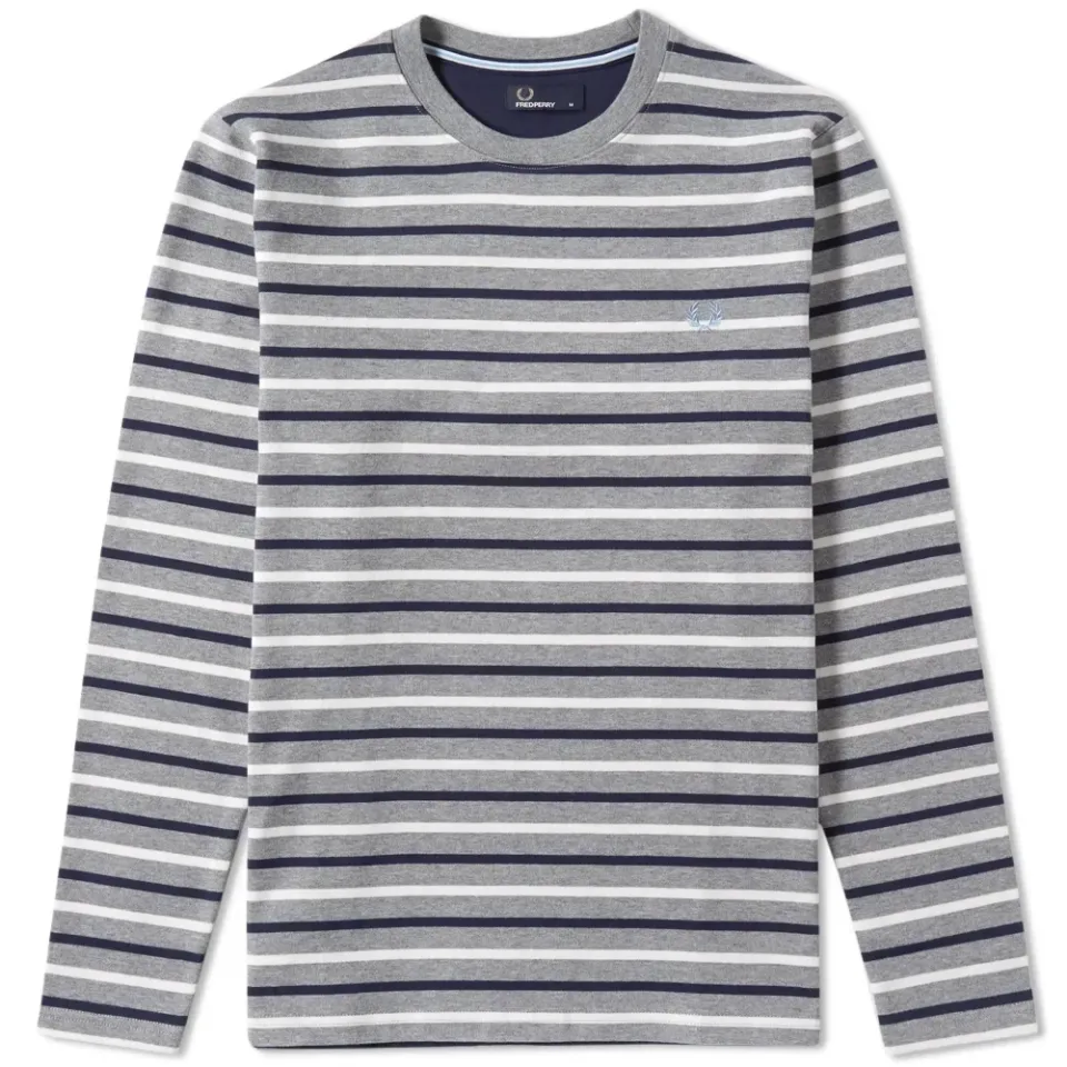 Fred Perry Long Sleeve Breton Stripe Tee