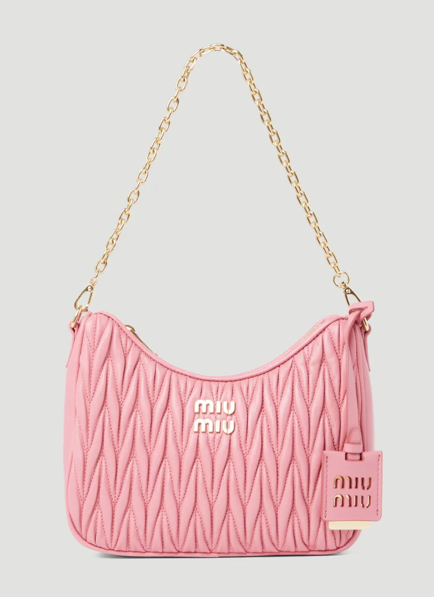 Matelassé Leather Shoulder Bag