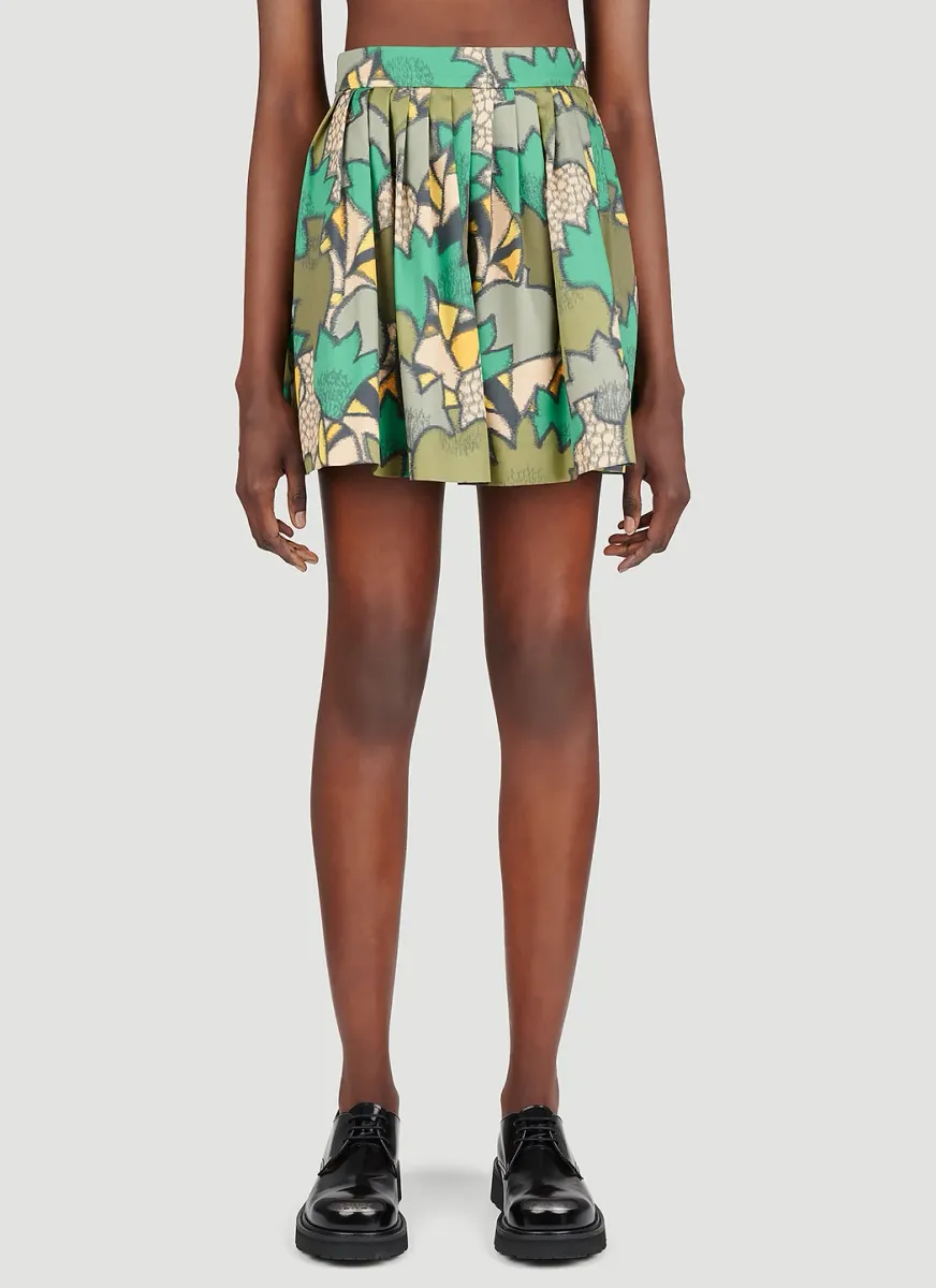 Printed Mini Skirt