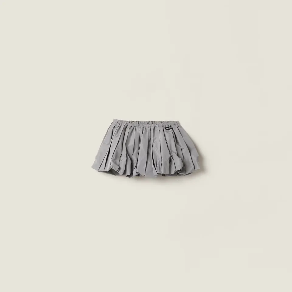 Technical fabric miniskirt