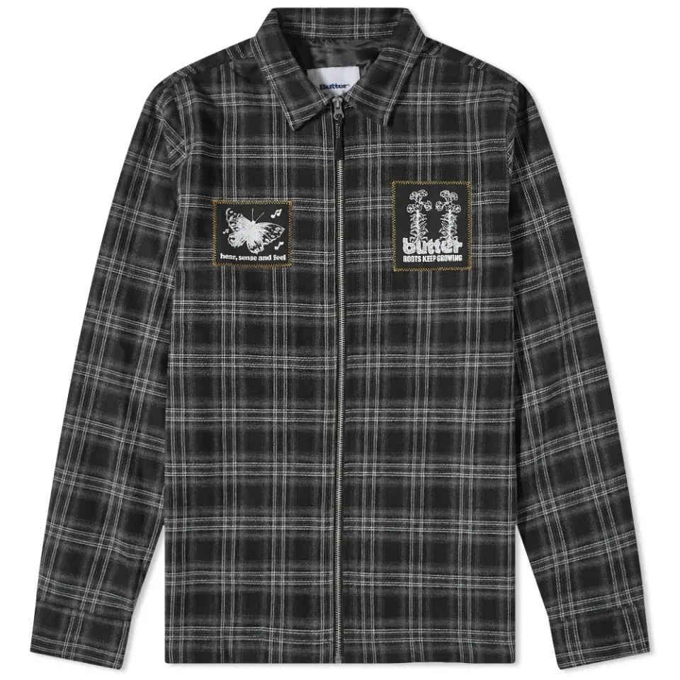 Melody Plaid Zip Overshirt