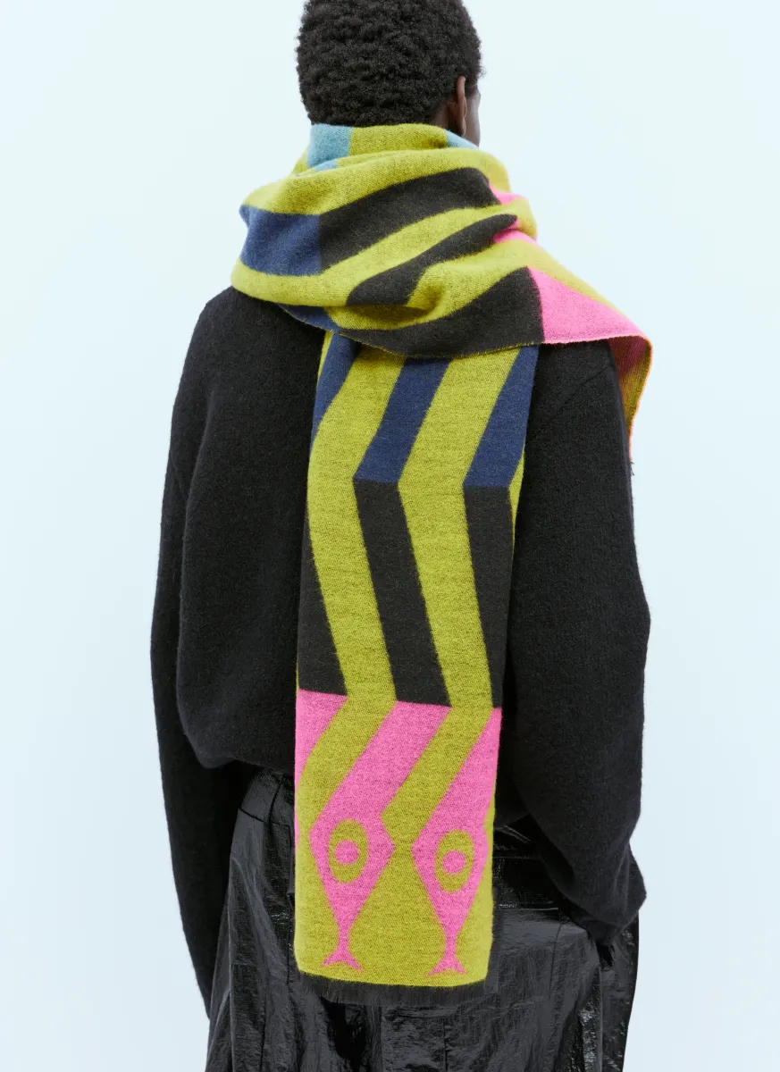 Snake Wool Scarf