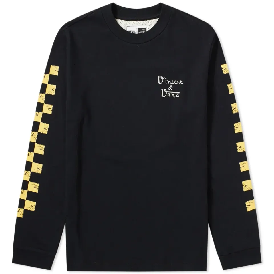Long Sleeve Skull Tee 'Vincent Van Gogh'