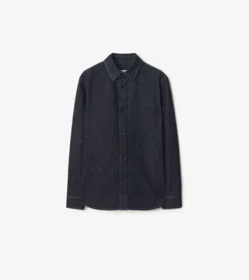 Denim Overshirt in Dark indigo