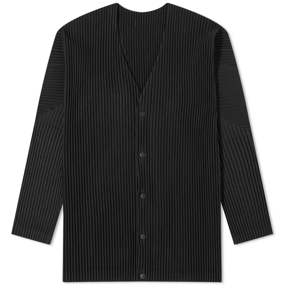 Pleated Cardigan