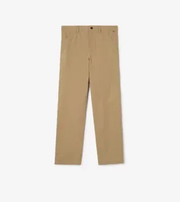 Cotton Twill Chinos in Sparrow beige