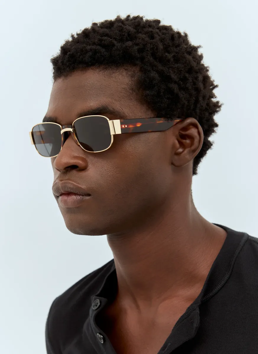 Square-Oval Sunglasses In Tortoise