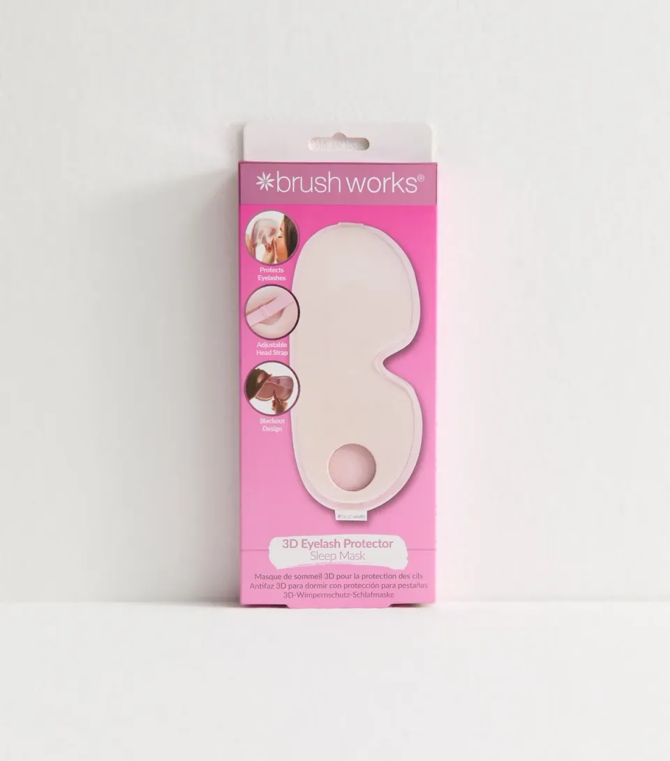 Pink 3D Eyelash Protector Sleep Mask