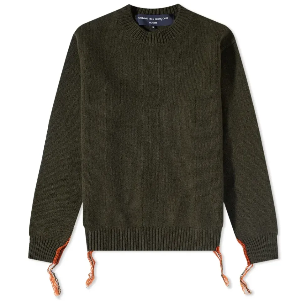 Lambswool Distressed Crew Knit