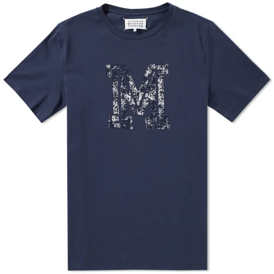 10 Collegiate M Print Tee