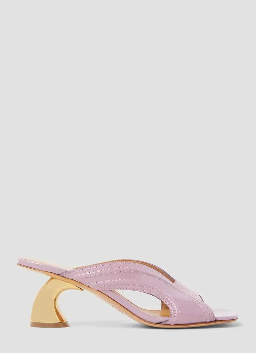 Sculptured Heel Mules