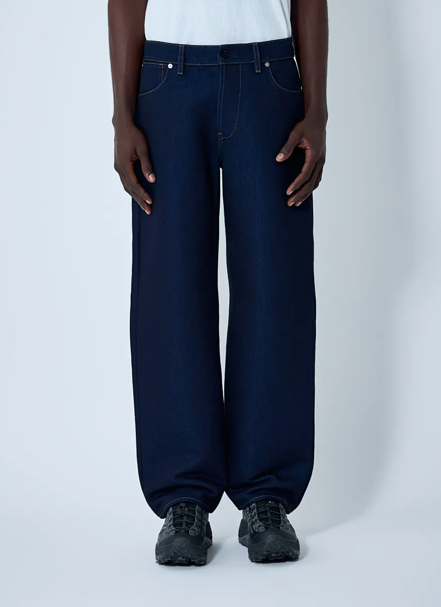 Logo Patch Denim Jeans