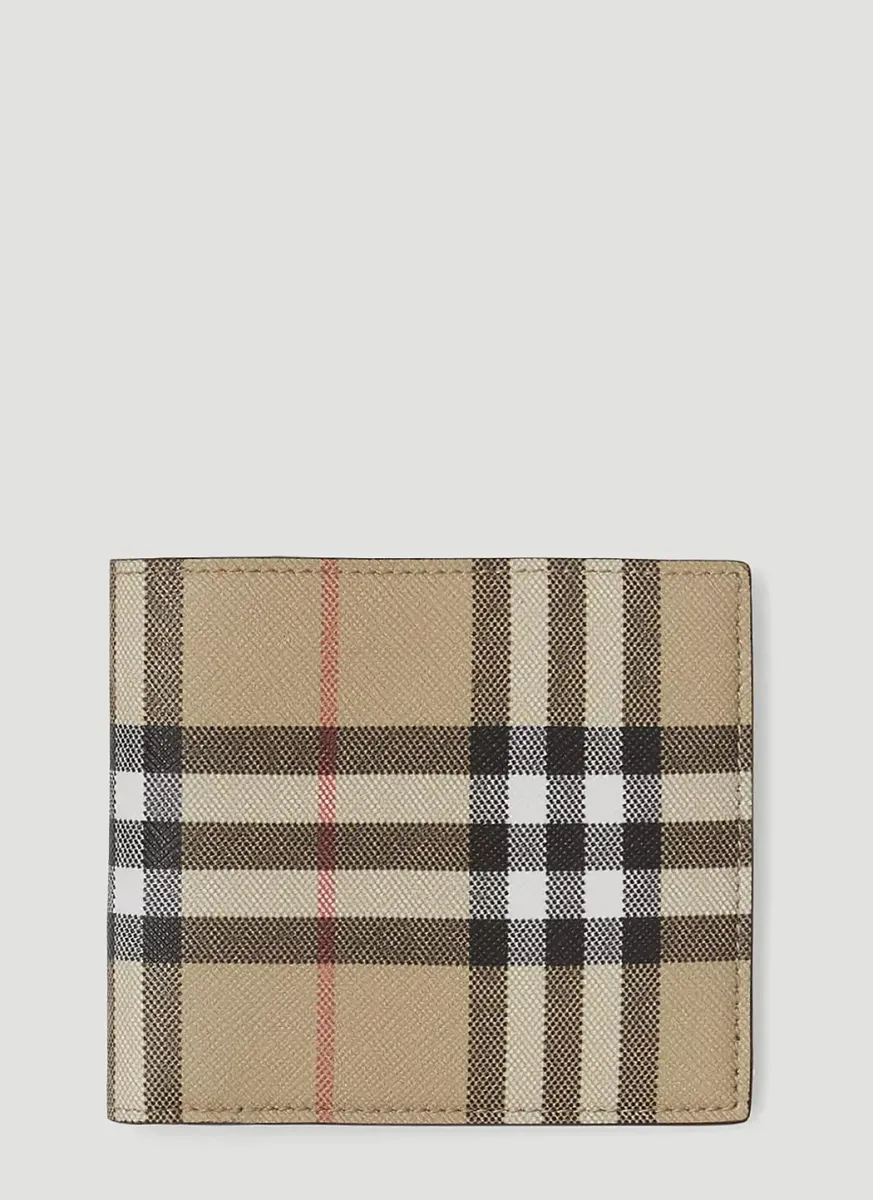 Vintage Check Bifold Wallet