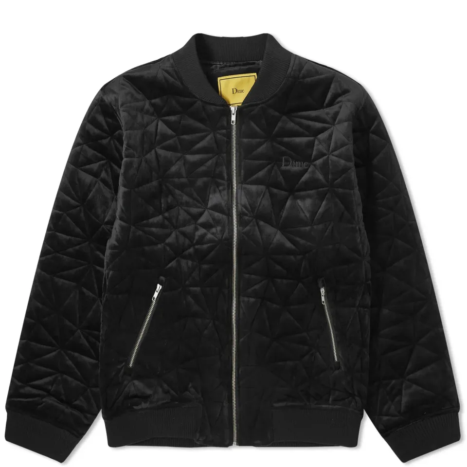 Velour Bomber Jacket