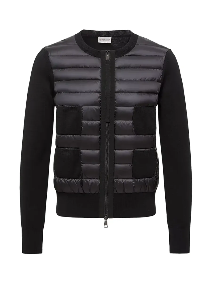 Women Zip-Up Cardigan Black