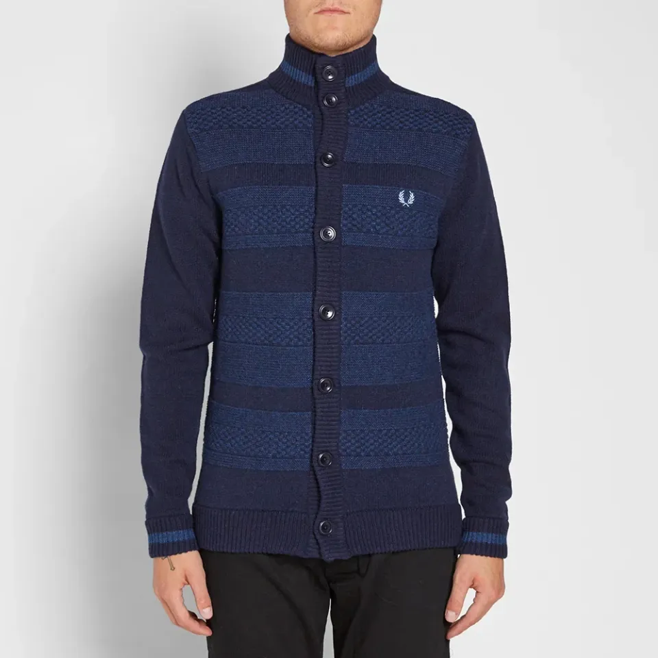 Fred Perry Patchwork Cardigan
