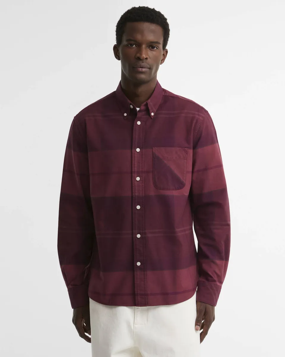 Mineral Tartan Dunoon Authentic-Fit Shirt